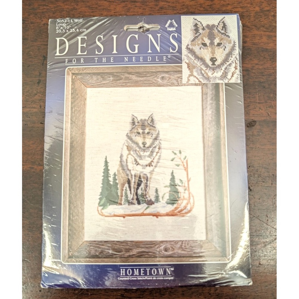 Vintage Hometown Designs for the Needle Wolf Counted Cross Stitch Kit 30521 8x10